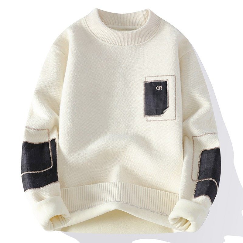 雪尼尔保暖加绒加厚男士毛衣秋冬季2025新款潮牌打底针织衫线衣服,运动服/休闲服装,运动套装,淘宝优惠券,粉丝福利购,淘宝优惠卷