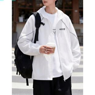 外套夹克轻薄连帽2026防晒衣男款防晒夏季潮牌新款服冰丝透气户外