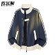 风休闲褂子青少年结构外套 宽松美式 立领教练夹克男春秋季 2026新款