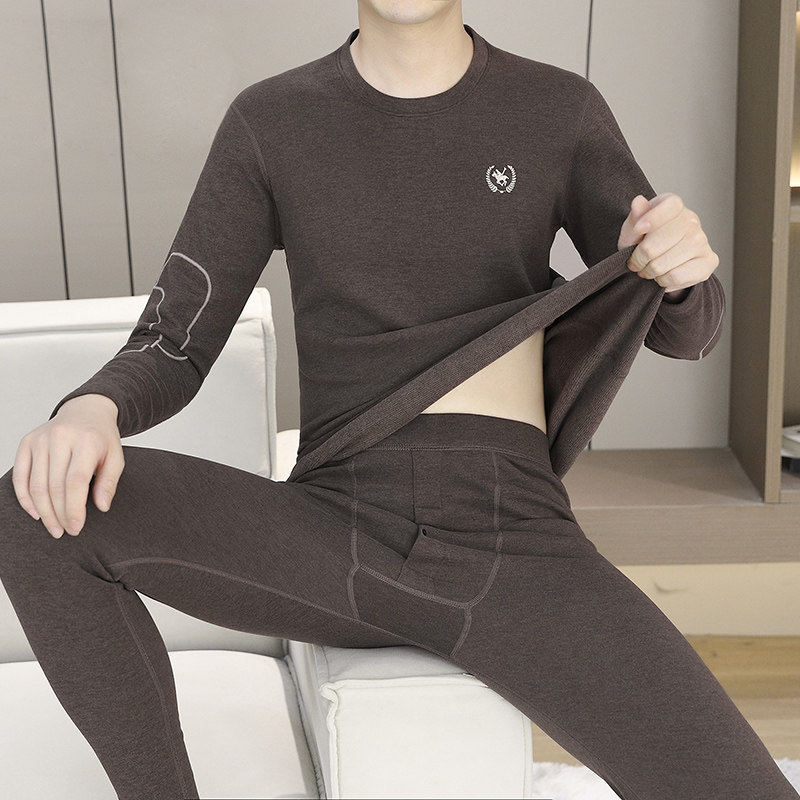 男士加绒加厚德绒保暖内衣套装青年贴身打底发热秋衣秋裤套装冬季,运动服/休闲服装,运动套装,淘宝优惠券,粉丝福利购,淘宝优惠卷