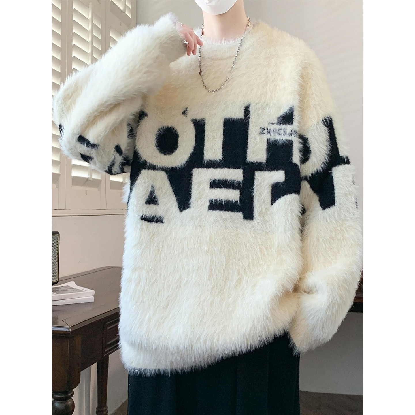 水貂绒软糯毛衣男款秋冬季青少年字母加厚内搭男生保暖针织打底衫,户外/登山/野营/旅行用品,作训外套/套装/野战套装,淘宝优惠券,粉丝福利购,淘宝优惠卷