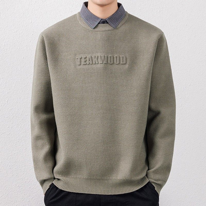 高端重磅假两件男士毛衣衬衫领秋冬款加绒加厚冬季内搭打底针织衫,户外/登山/野营/旅行用品,作训外套/套装/野战套装,淘宝优惠券,粉丝福利购,淘宝优惠卷