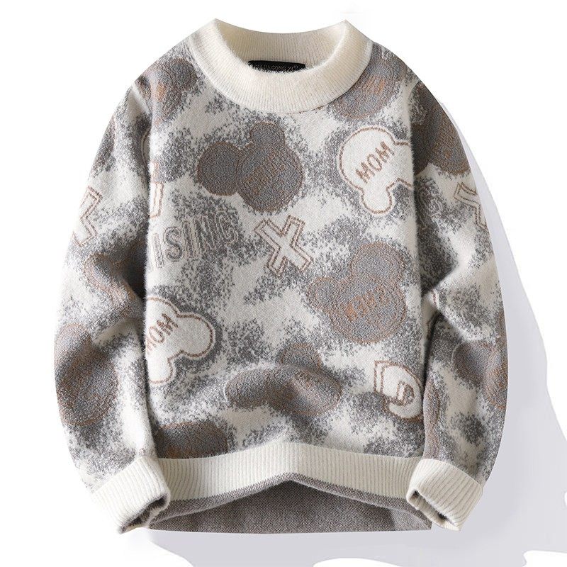 水貂绒毛衣男士冬季加绒初高中学生加厚保暖针织衫青少年大童打底,运动/瑜伽/健身/球迷用品,篮球服,淘宝优惠券,粉丝福利购,淘宝优惠卷