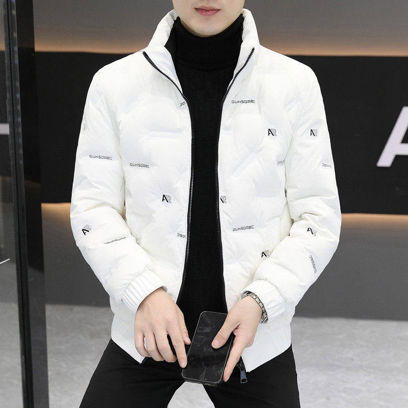 欧洲站潮牌立领高端羽绒服男士冬季保暖抗寒修身简约时尚男装外套