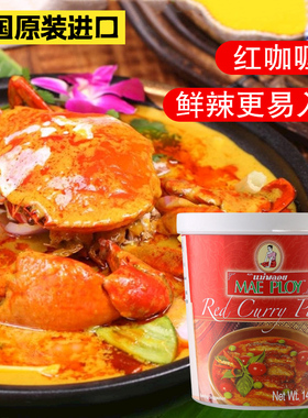 泰国进口泰娘红咖喱酱400g泰式咖喱膏商用肉类咖喱鱼蛋专用咖喱酱