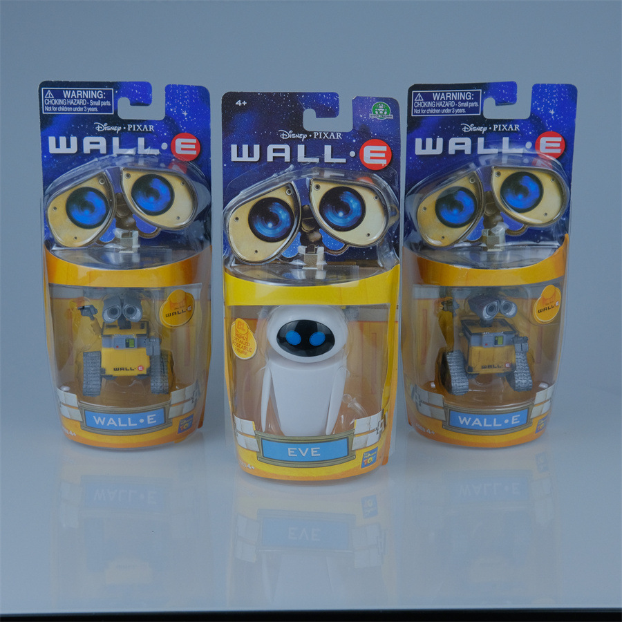 Wall.E 机器人总动员 瓦力机器人6CM 瓦力 伊娃手办公仔车载