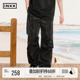 风休闲裤 男时尚 裤 INXX机能感工装 腿打褶宽松阔腿直筒长裤 女