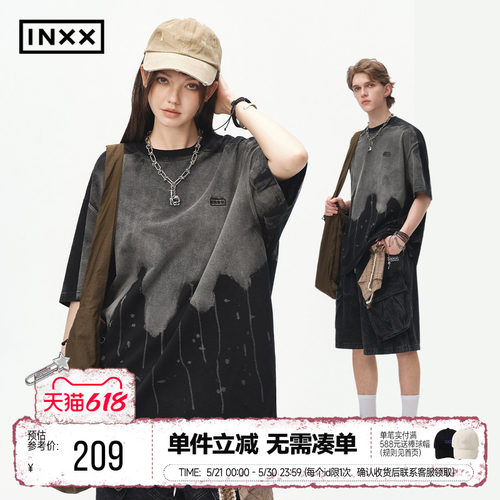 INXX美式街头风夏季短袖T恤