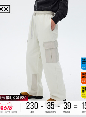【inxxstreet】潮流休闲裤情侣直筒针织长裤ISD3231364