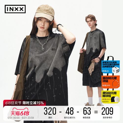 INXX美式街头风夏季短袖T恤