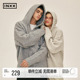 套头男女生oversize连帽衫 INXXStandby明星同款 慵懒风毛衣针织衫