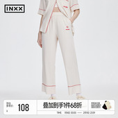 INXXStandby 子舒适慵懒感直筒裤 家居休闲长裤 女宽松简约裤