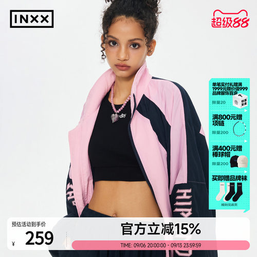 学院风休闲外套INXX拼接春秋