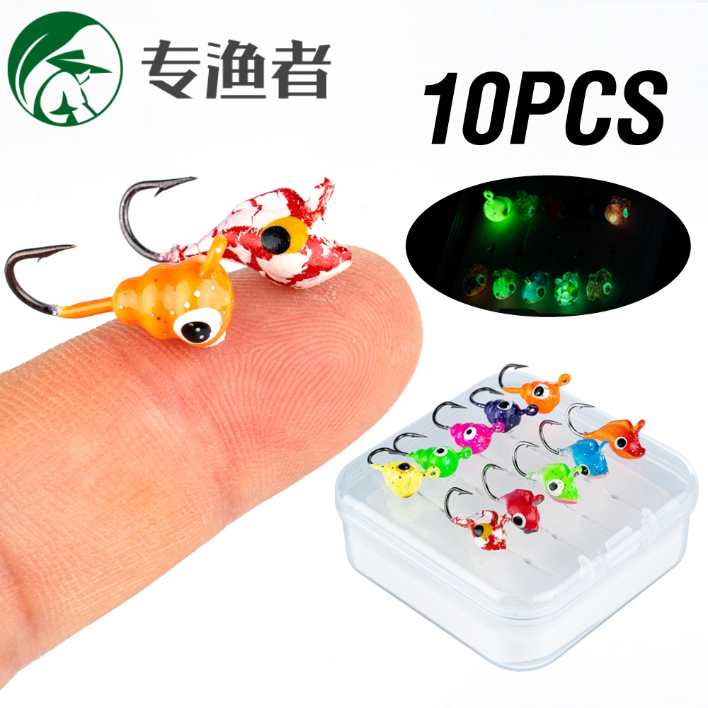路亚饵铅头钩多种冰钓钩迷你小铅头钩冬钓微铅钓筏钓冰钓套装垂钓