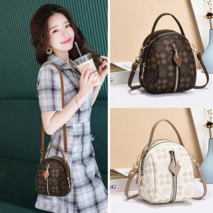 休闲小包高级感女包2025新款潮洋手提小圆包斜挎包包女百搭单肩包