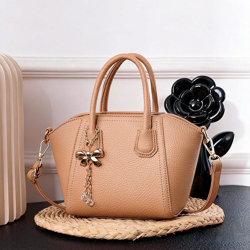 2025新款女包蝴蝶结装饰手提包百搭简约托特包斜挎包通勤时尚简约