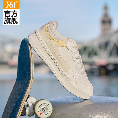 361板鞋女鞋皮面防水轻便软底
