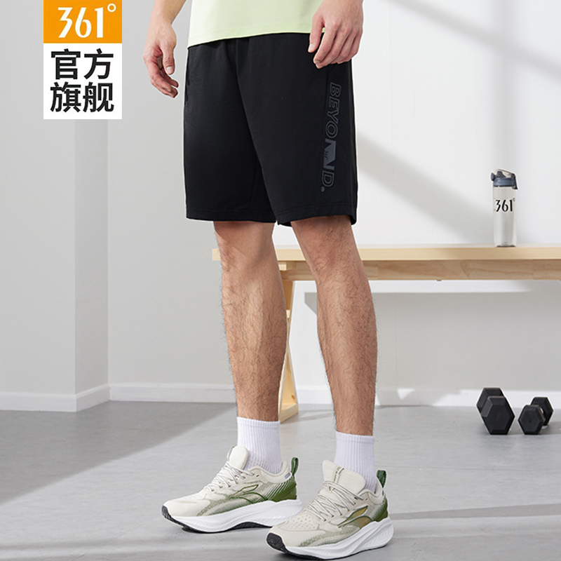 361短裤男款速干五分裤夏季运动男士黑色裤子休闲宽松薄款跑步裤