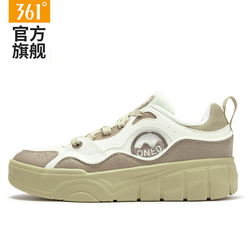 361女鞋2026新款春夏轻便软底休闲鞋皮面防水运动鞋女士低帮板鞋