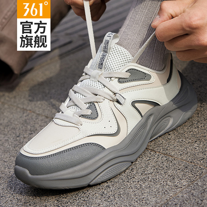 361休闲鞋男鞋皮面防水减震复古