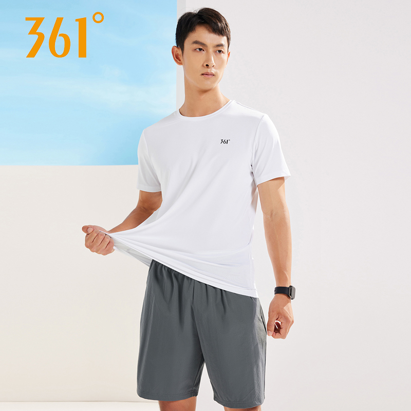 361运动套装男款2025夏季新款透气宽松速干衣男士休闲健身跑步服