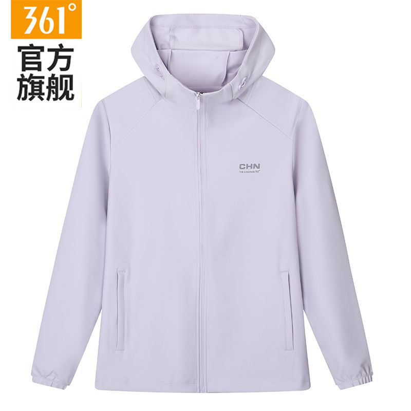 361运动外套女款连帽开襟防风