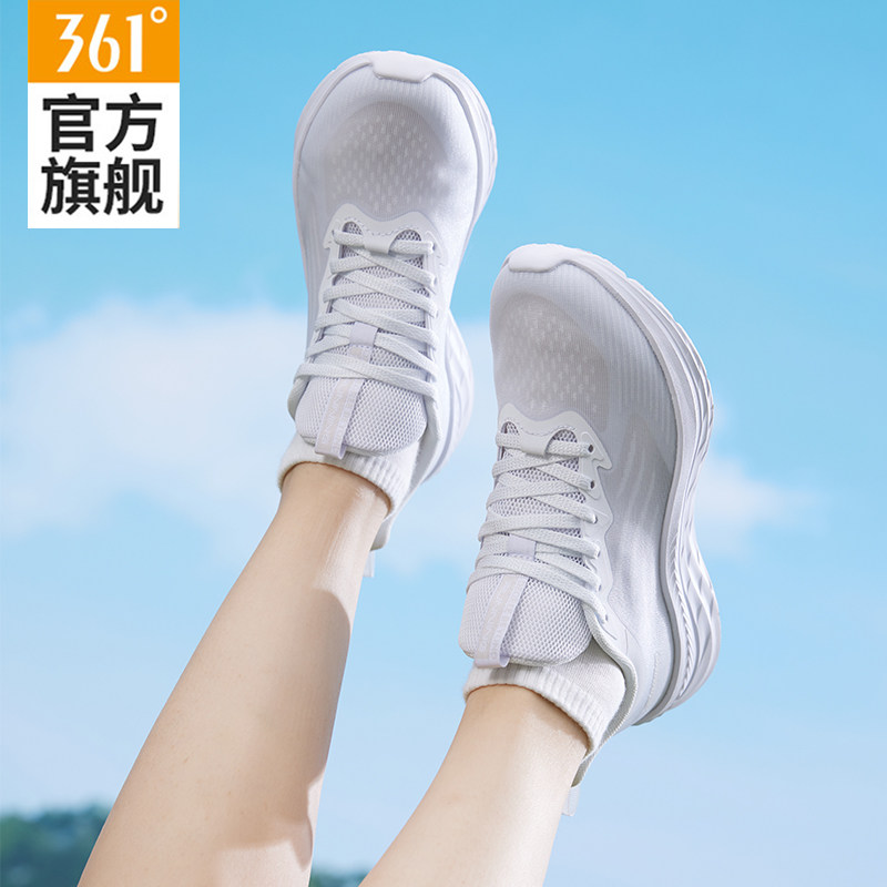 361女鞋运动鞋女款2025夏季新款轻便跑步鞋子网面透气休闲跑鞋女