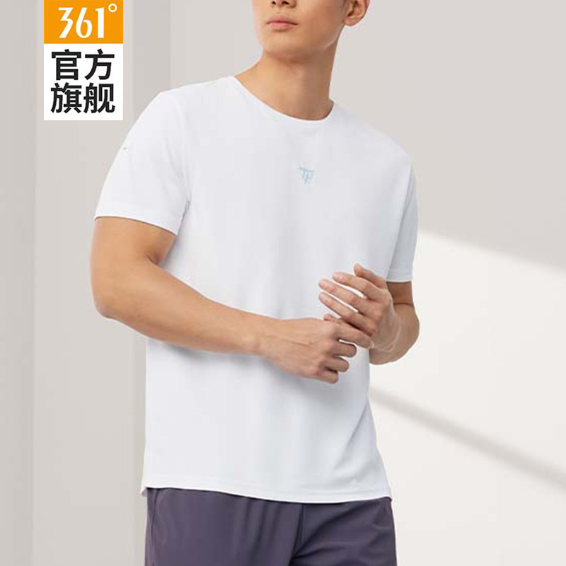 361度运动男T夏季轻薄透气短袖