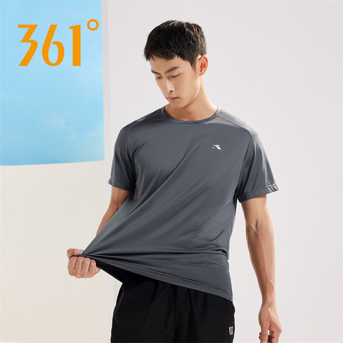 361户外速干轻薄短袖跑步上衣男