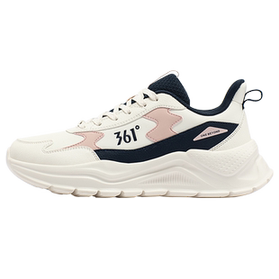 361女鞋运动鞋女款2025春秋新款皮面保暖减震跑步鞋子休闲老爹鞋
