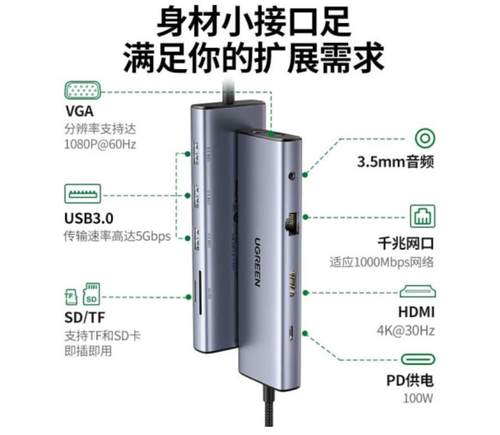 绿联拓展坞十合一1560125043