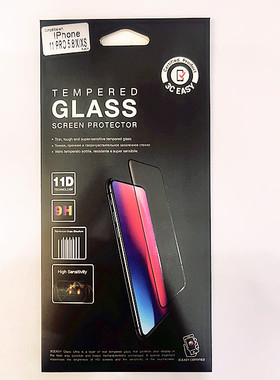 3ceasy适用于苹果x系列11系列全屏钢化膜带防尘网9h防指纹高清膜