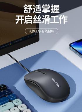 90526-人体工学USB有线鼠标1.5米线长=MU002