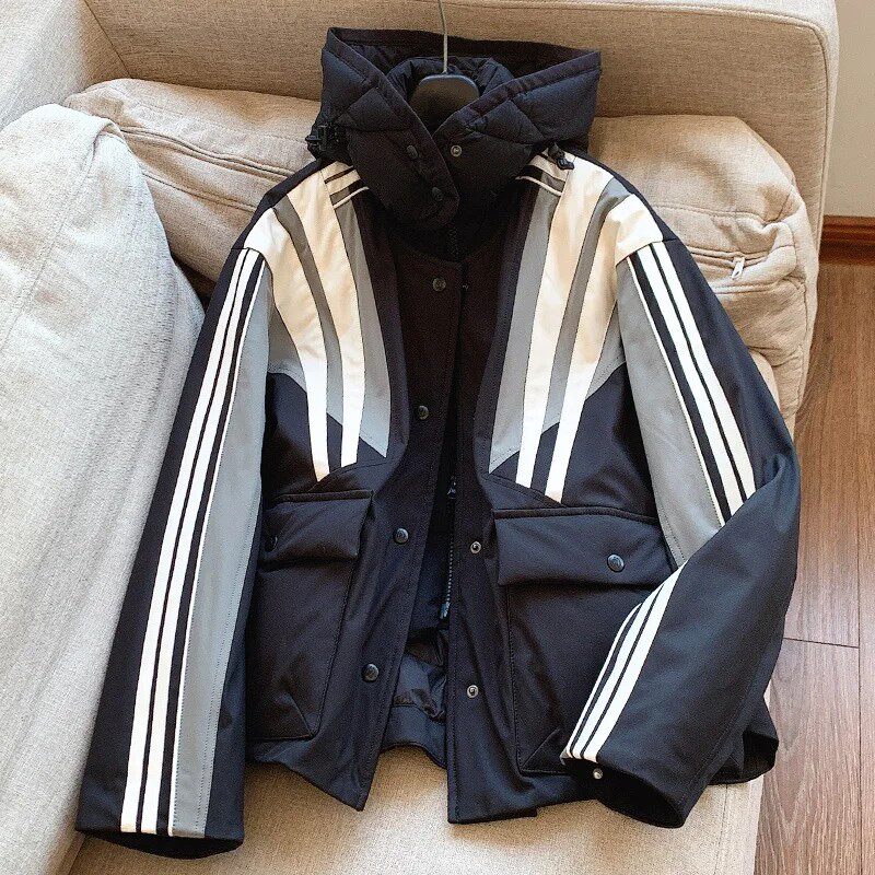 冲锋衣防寒服2025冬季高含量95白鹅绒服轻暖连帽休闲运动羽绒服