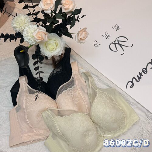 万美汐26年新款86002CD杯薄款记忆软钢圈聚拢上托调整型文胸 内衣