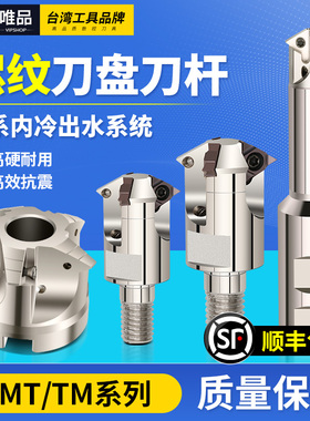 深孔螺纹铣刀盘SMT内螺纹铣刀杆内冷出水铣牙刀11UI 16UI锁牙头TM