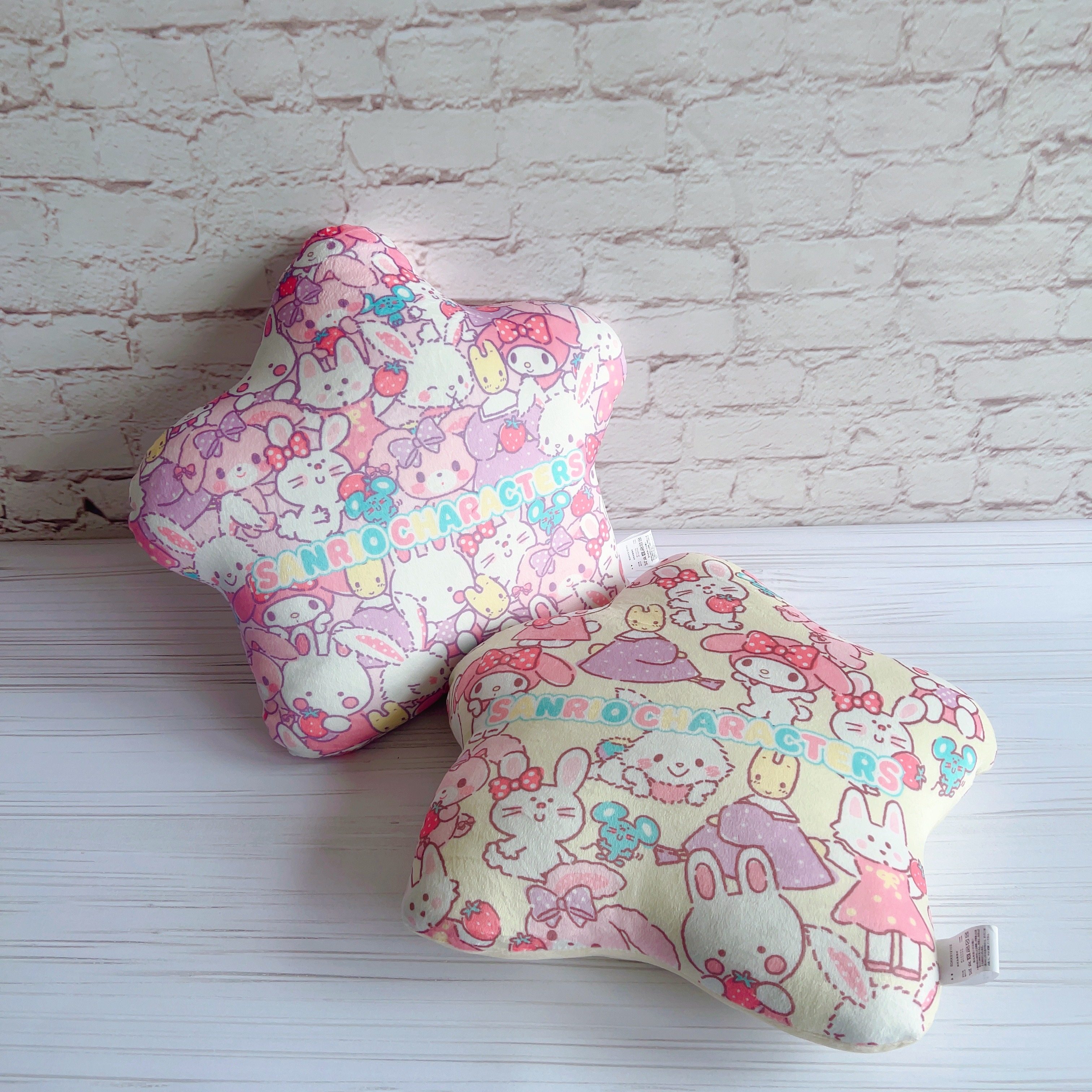 岛国订单 超好看 melody 许愿兔茉莉兔印花软绵绵五角星抱枕靠垫,居家布艺,靠垫/抱枕,淘宝优惠券,粉丝福利购,淘宝优惠卷