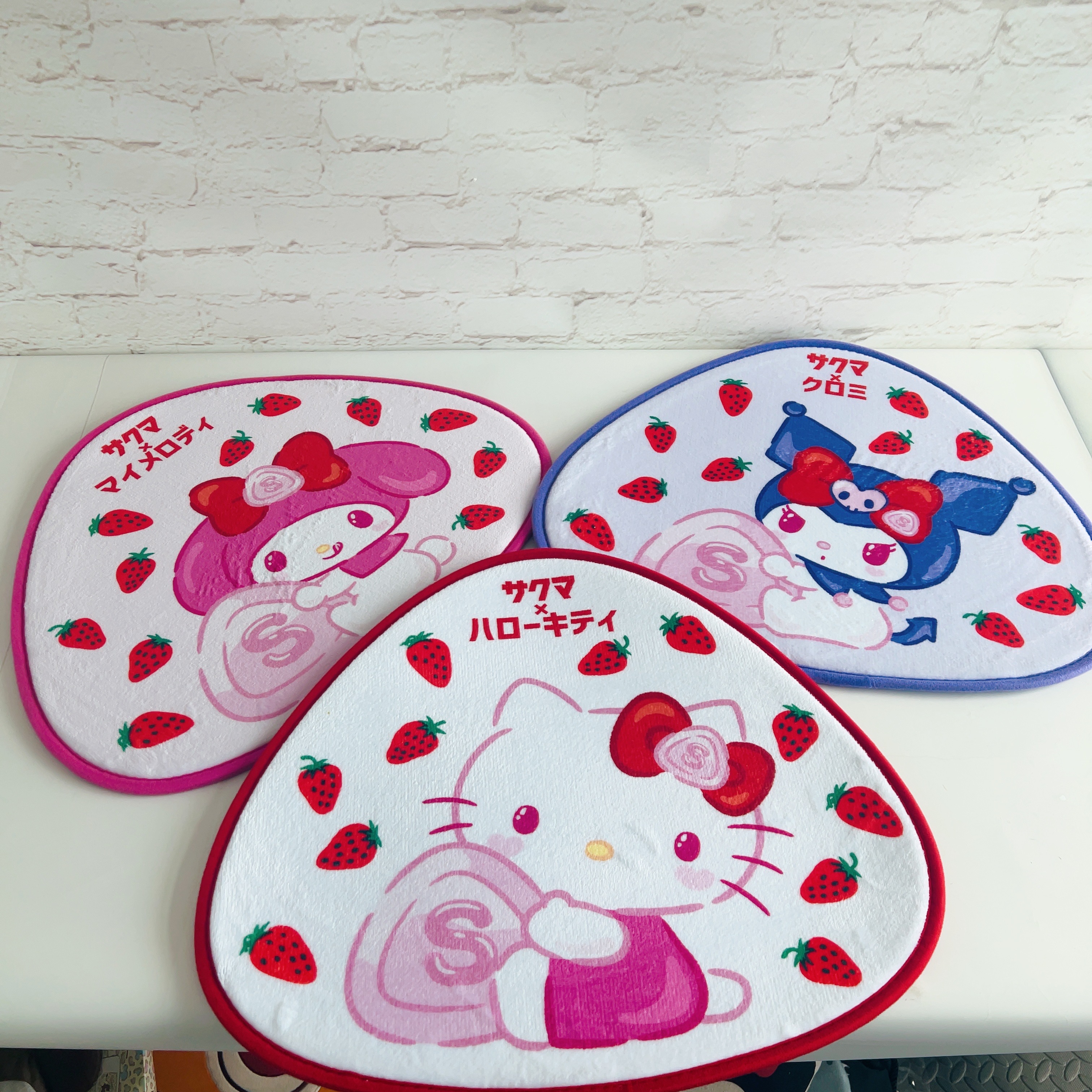 特 岛国订单 超好看小恶魔  my melody kitty  印花异形地垫 脚垫