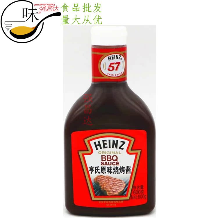 亨氏BBQ酱汁促烧烤猪肉牛肉羊肉鸡翅海鲜 西餐原料烧烤汁酱600g在类目 粮油米面/南北干货/调味品, 调味品/果酱/沙拉, 调味酱, 酱类调料中 - 来自Buy2taobao.com提供专业的淘宝代购服务