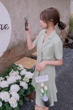 【新款现货中】2023夏西装连衣裙280-2233p65k118，女装连衣裙，Mushroom