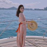2023夏季档口现货格子连衣裙280-2102-P95K148，女装连衣裙，Mushroom
