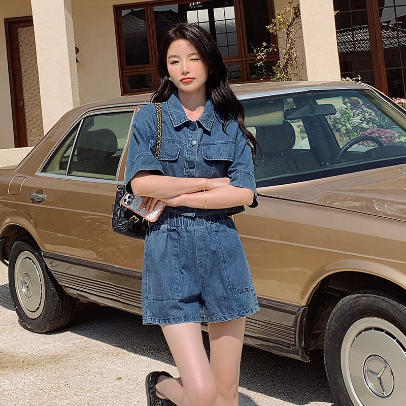 【618现货】小个子牛仔两件套学生2277p135k188,女装套装/套裙,Mushroom 【618现货】小个子牛仔两件套学生2277p135k188,女装套装/套裙,Mushroom