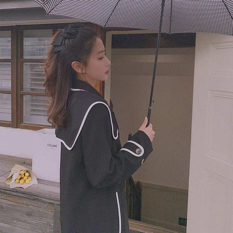 档口现货，海军领可拆两穿小西装外套011-918p115k168，女装西装，Mushroom