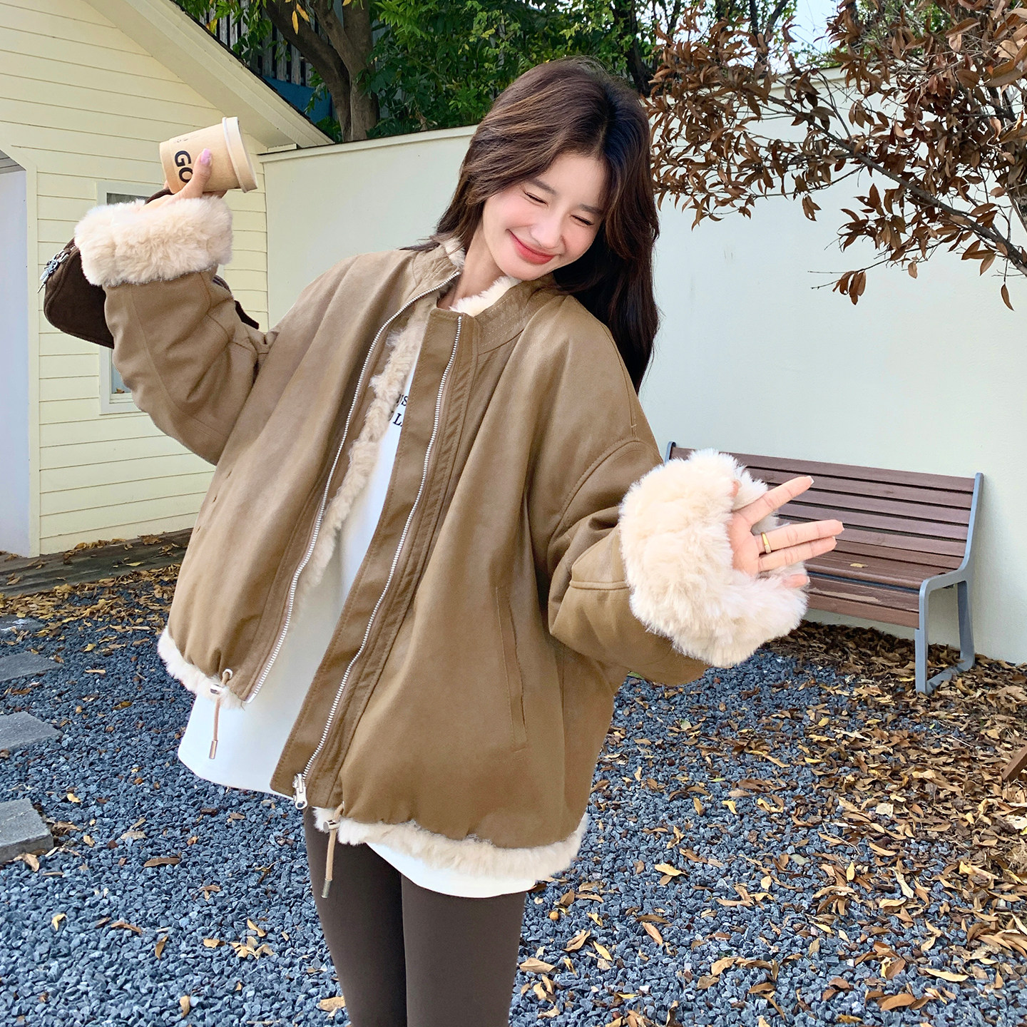 【冬季新款】两面穿派克服B220-88019-P235K358,女装短外套,2B220