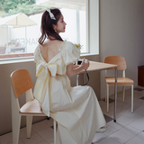 【新款出货中】设计款蝴蝶结连衣裙2297-P125-K178，女装连衣裙，Mushroom