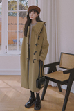 【秋冬新款款出货中】特色牛角扣呢大衣2250-p190k268，女装毛呢外套，Mushroom