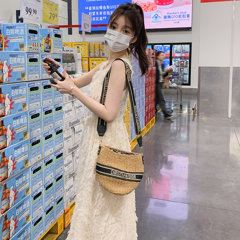 白色连衣裙夏长款到脚踝裙子收腰性感名媛雪纺无袖流苏仙女裙长裙图片