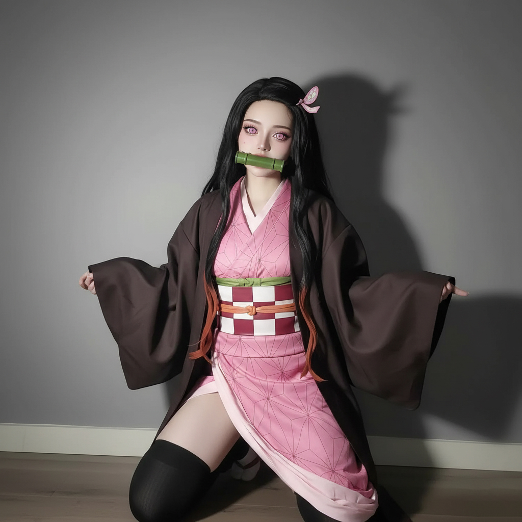 鬼灭之刃鬼杀队祢豆子cos服套装