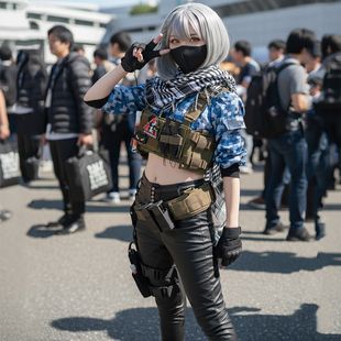 三角洲行动麦晓雯cos服骇爪原皮装备现货假发cosplay服装女大全套