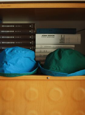 时舟双色拼色中性夏季防晒渔夫帽